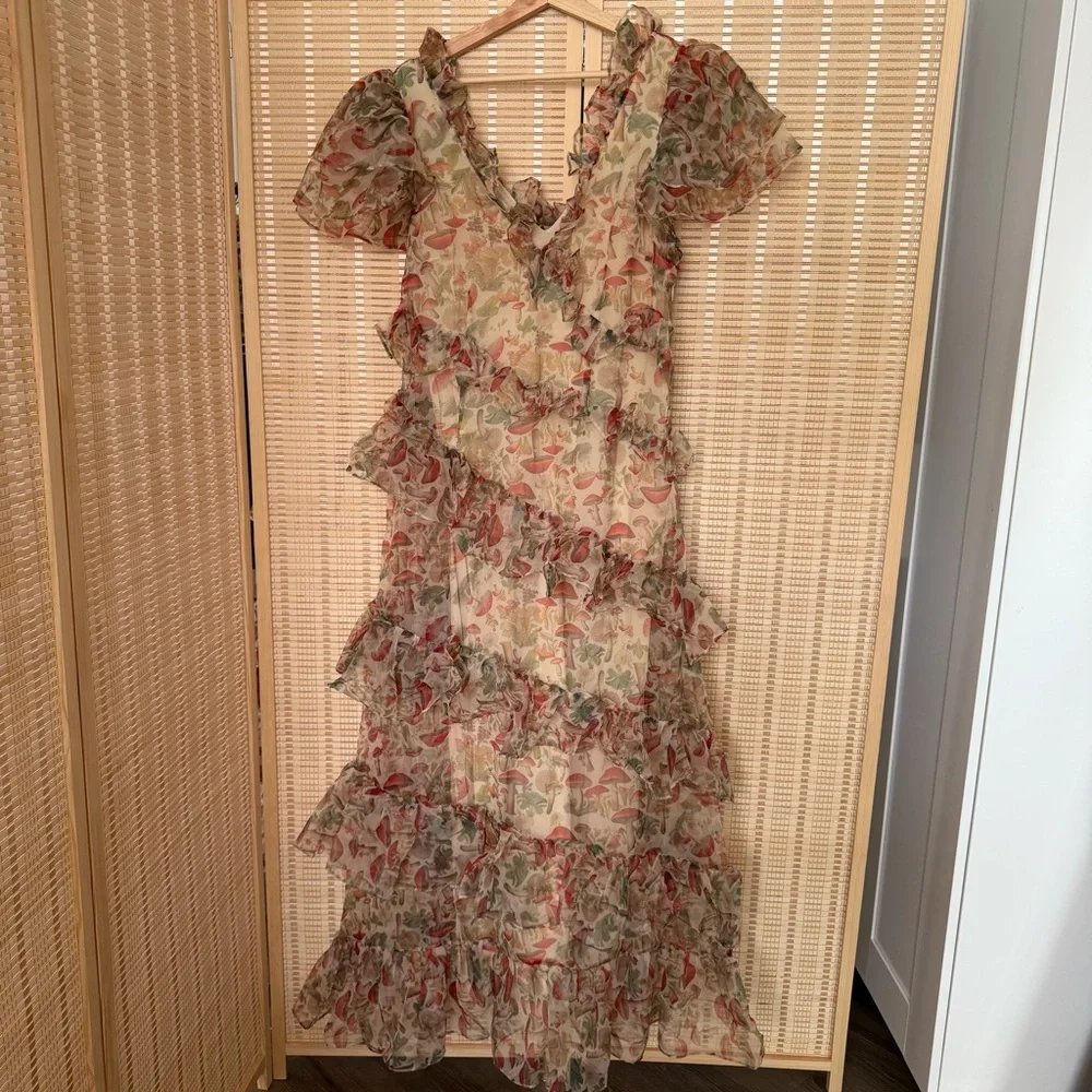 Selkie Floral Ruffle Maxi Dress - Picture 4 of 9
